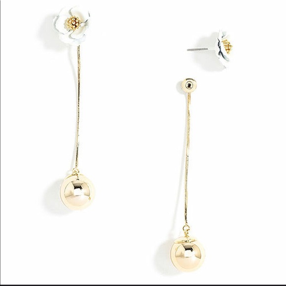 Dahlia Bud Hanging Ball Earring-2 Parts,NWT - Picture 9 of 11